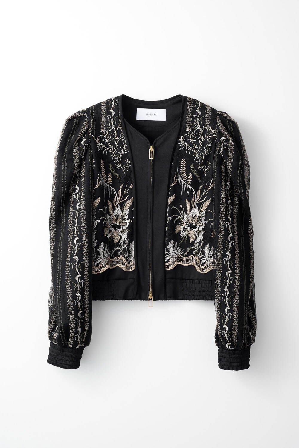 Petal lace zipped jacket  74,800円