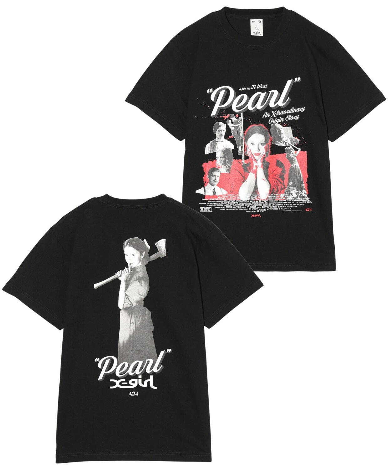 X-girl×『Pearl パール』Tシャツ  6,050円