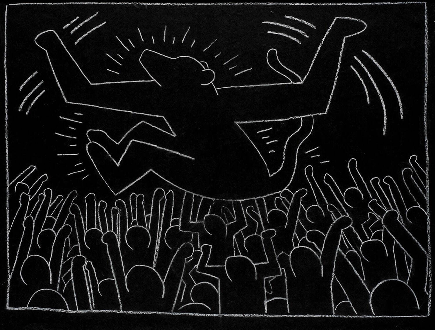 キース・ヘリング 《無題(サブウェイ・ドローイング)》 1981-83年
中村キース・ヘリング美術館蔵 Keith Haring Artwork ©Keith Haring Foundation