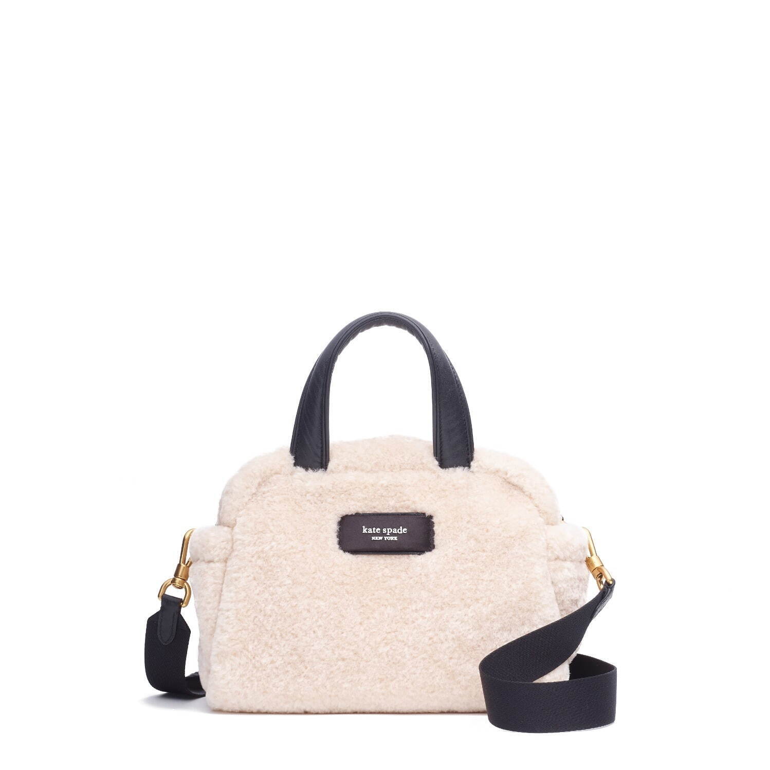 après chic faux shearling puffed satchel in natural 60,500円
(H18×W24×D12cm)
