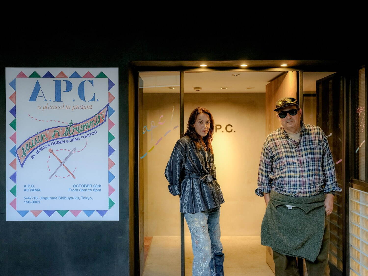 A.P.C.×ジェシカ・オグデンの刺繍ワークショップに密着、渋谷パルコ限定の新コラボスウェットも｜写真21