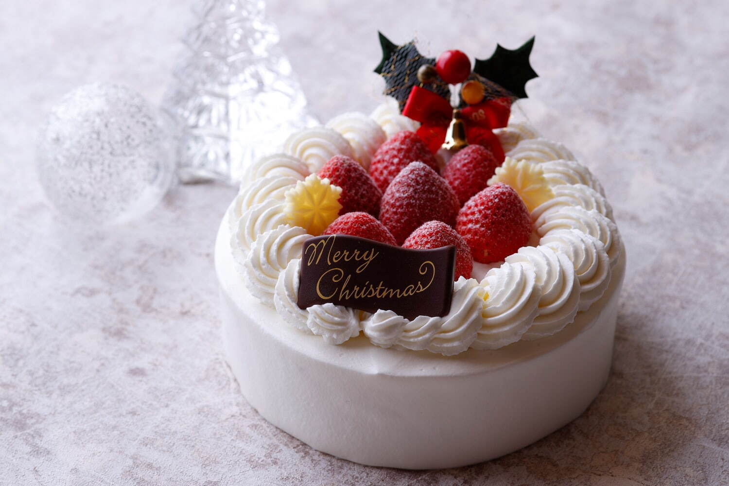 「苺のクリスマスケーキ」直径約15cm×高さ約8cm 6,480円