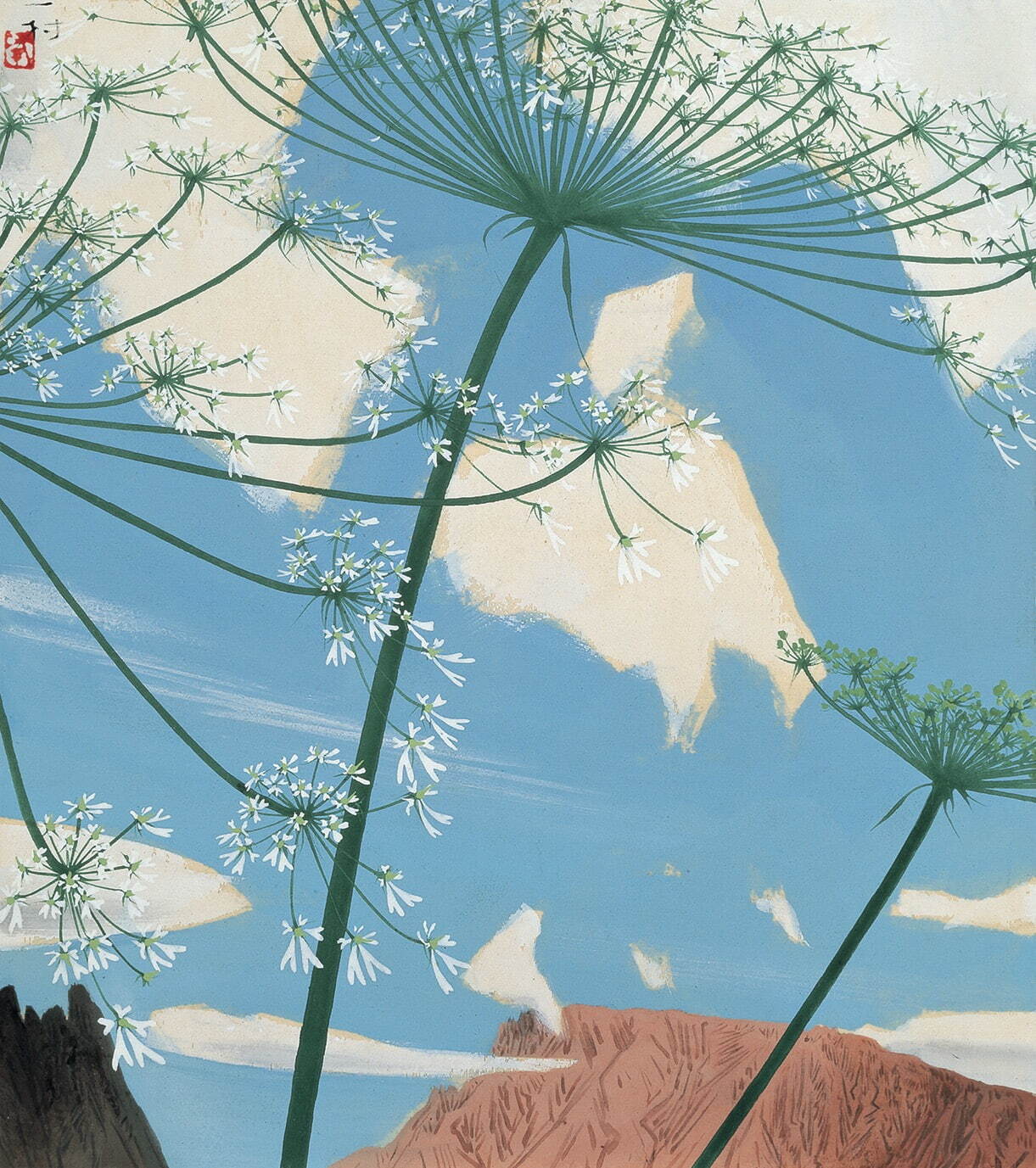 田中一村 《ずしの花》 昭和30年(1955年) 絹本着色 田中一村記念美術館蔵
©2024 Hiroshi Niiyama