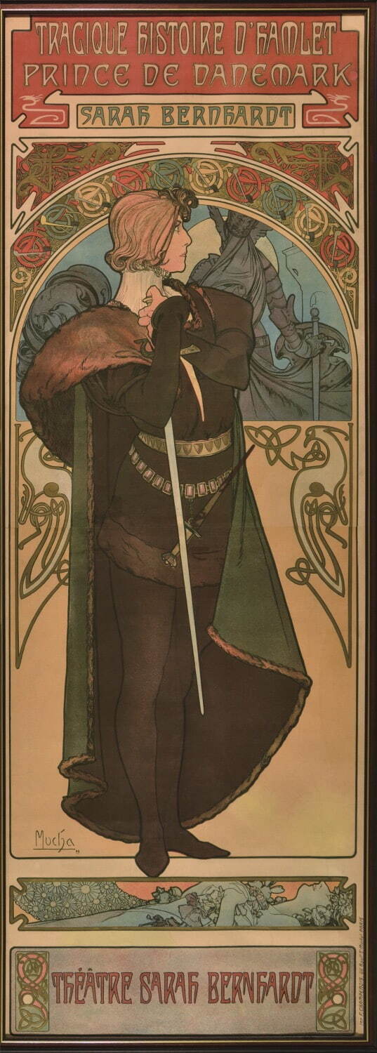 アルフォンス・ミュシャ ポスター《ハムレット》
1899年 リトグラフ／紙