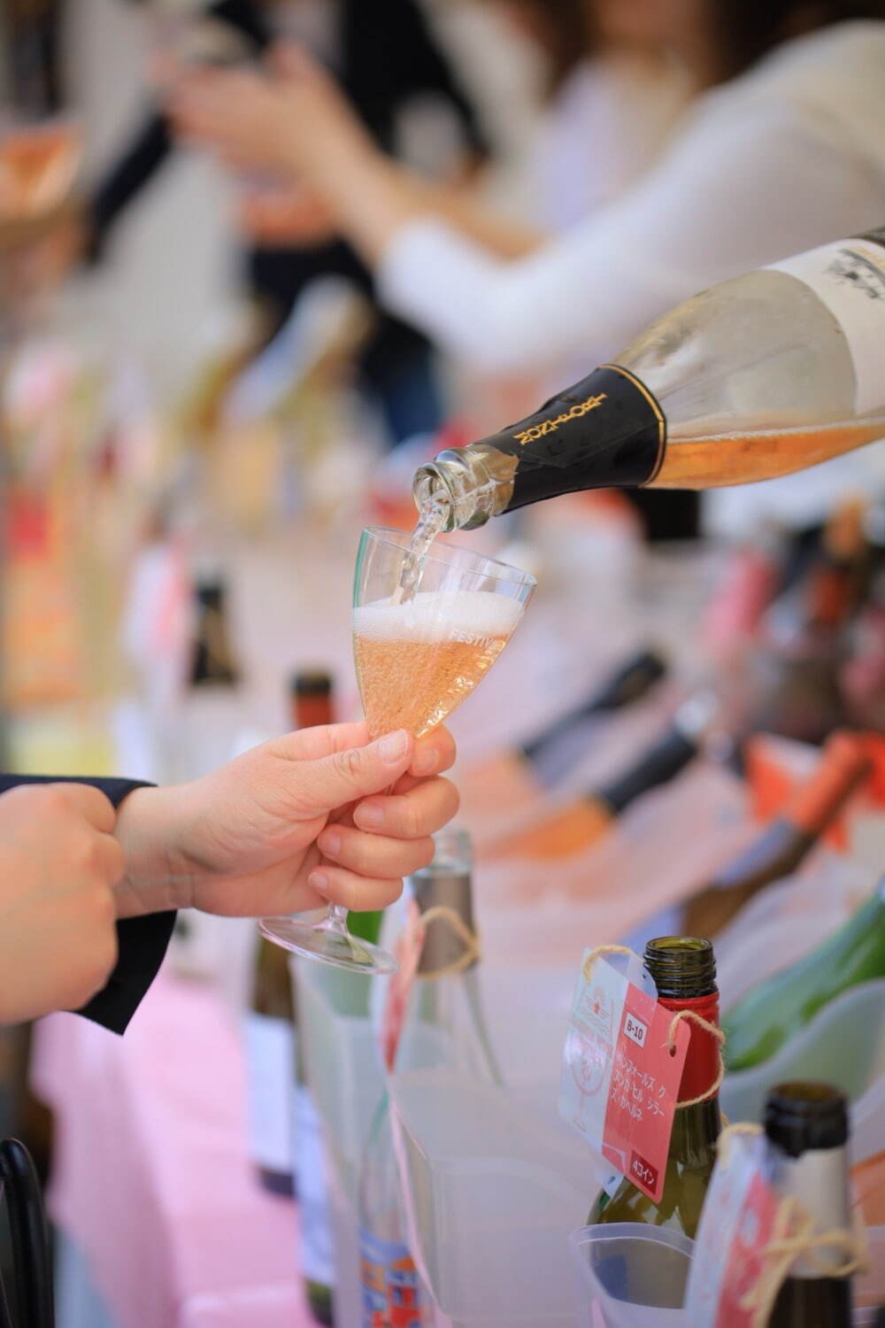「ロゼ」など桜色ワイン＆お花見を楽しむイベントが名古屋・鶴舞公園で、約70種類以上のワインが集結｜写真2