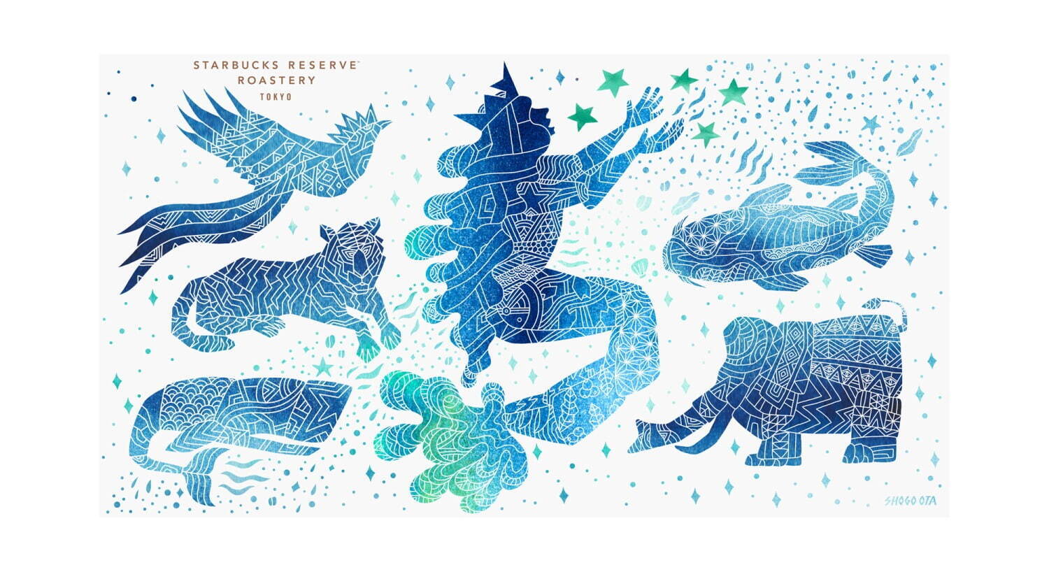 スターバックス リザーブ ロースタリー 東京5周年記念グッズ、人魚の“サイレン”描いたマグやボトル｜写真4