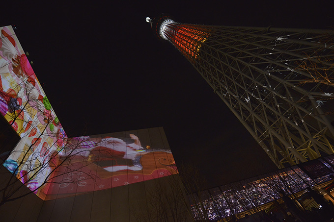 東京スカイツリーが世界一高いクリスマスツリーに！初のプロジェクションマッピングも｜写真2