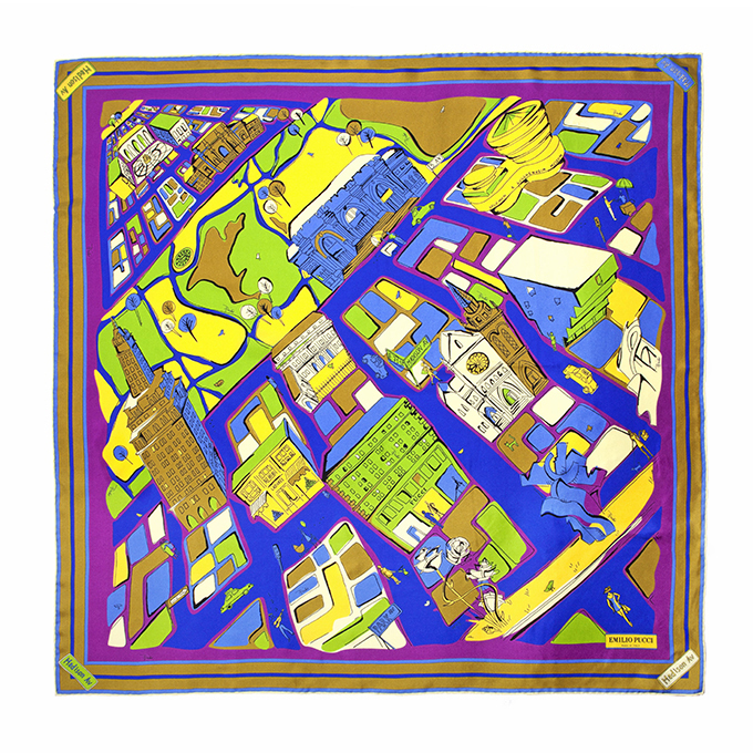 エミリオ・プッチが世界の都市をモチーフにスカーフ発売 - 色鮮やかなNYやパリの町並み｜写真6