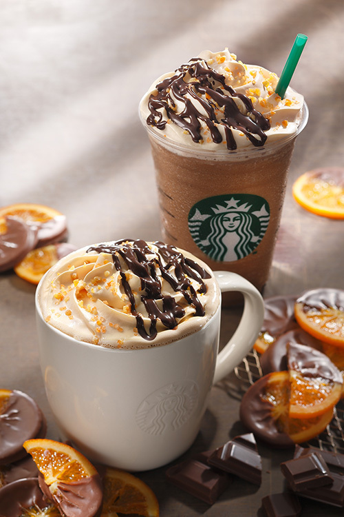 スターバックス(Starbucks Coffee) チョコレート オランジュ モカ＆フラペチーノ｜写真1
