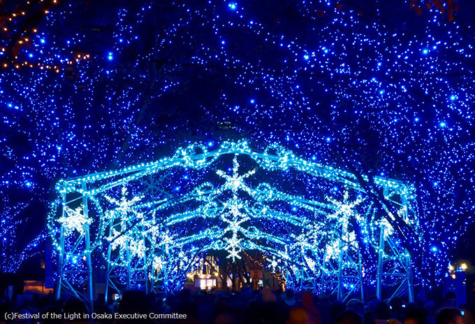 大阪の夜を彩る「大阪・光の饗宴 2014」世界最長のイルミネーションも｜写真4