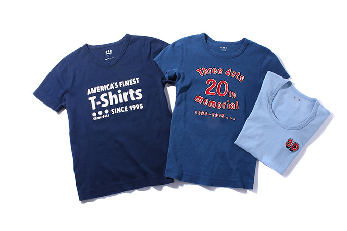 スリードッツ×ビューティフルピープル限定Tシャツ発売 - 異なる4色のインディゴカラー｜写真1
