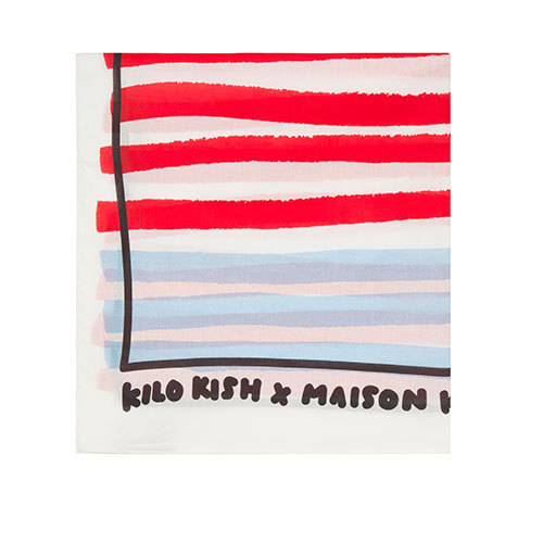 メゾン キツネ×米アーティストのキロ・キッシュ、赤・白・青を基調としたTシャツやスニーカー｜写真8