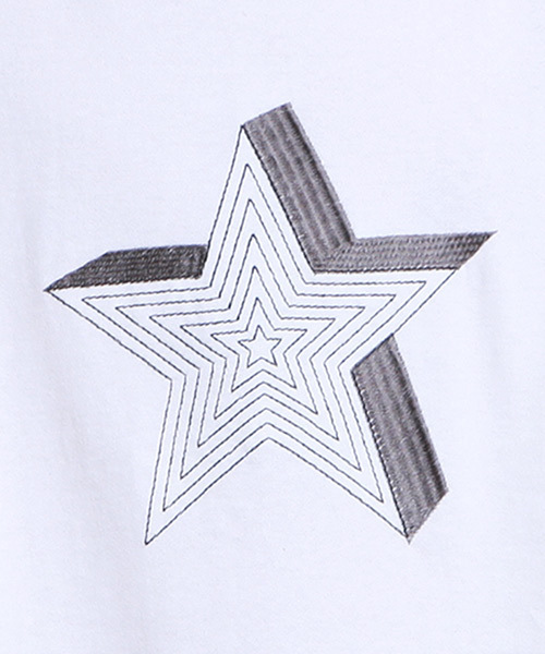 ファクトタム×ヴェイパライズより星刺繍の限定Tシャツ- 極薄スウェットで上質な着心地を演出｜写真4