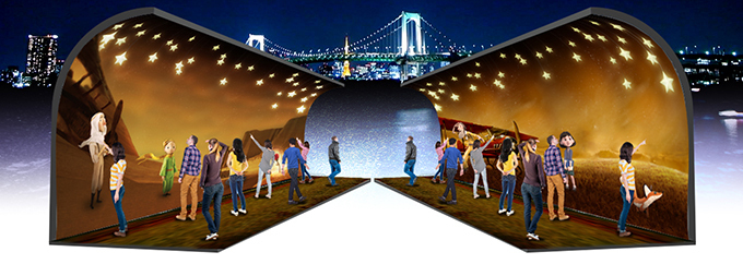『星の王子さま』とのコラボイルミネーションが東京・お台場で開催 - 7色に移り変わる22万個の光｜写真3