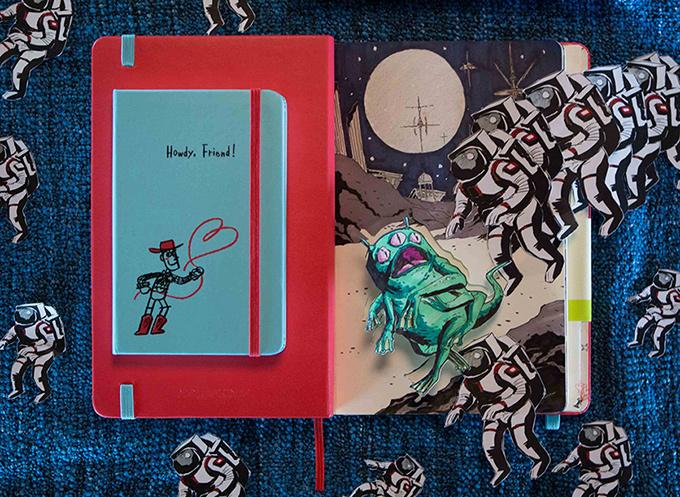 モレスキン×トイ・ストーリーのノートブック発売 - キャラクターが描かれた2色の新色｜写真2