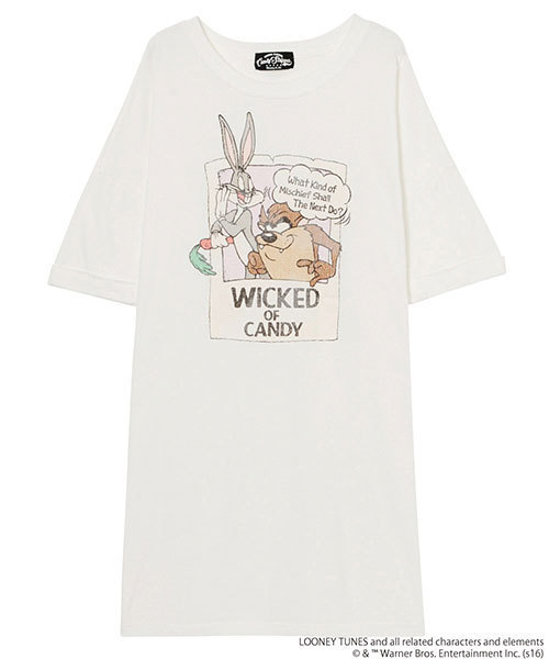 キャンディストリッパーとルーニー・テューンズのコラボTシャツ発売 - ヴィンテージ感のある加工｜写真11
