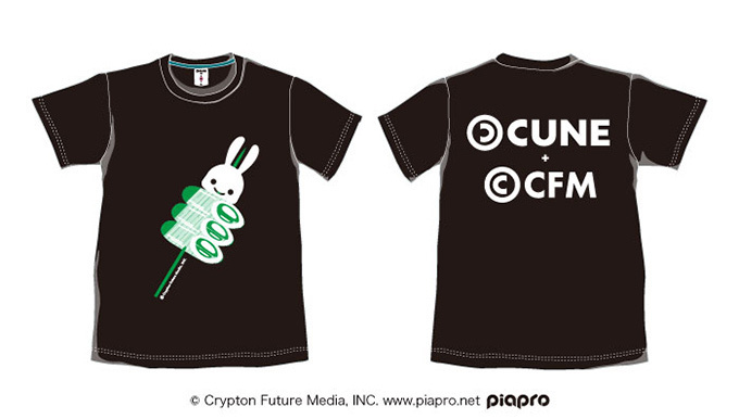 CUNE×初音ミク、コラボ黒Tシャツを発売 - ツインテールが絡まるユニークなイラスト｜写真4