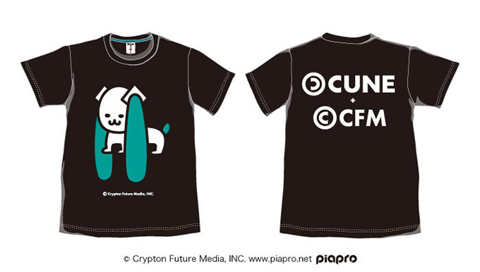 CUNE×初音ミク、コラボ黒Tシャツを発売 - ツインテールが絡まるユニークなイラスト｜写真7