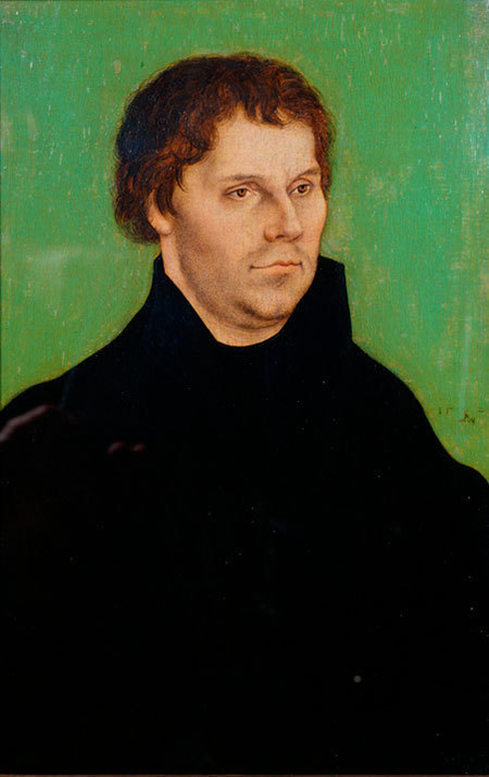 ルカス・クラーナハ(父)《マルティン・ルターの肖像》  1525年 ブリストル市美術館