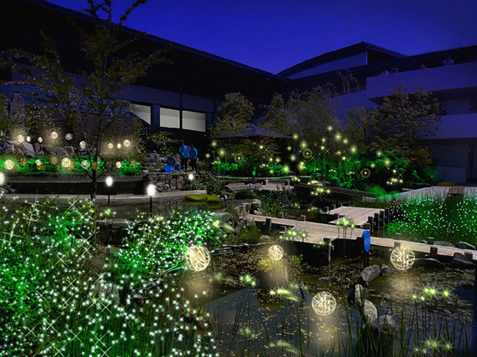 「ほたるの夜」京都水族館で開催、ホタルの光を再現した幻想的なイルミネーションも｜写真3