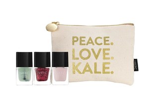 ネイルズ インクのホリデー限定キット、スモーキカラーやレッドグリッターのネイル|写真4