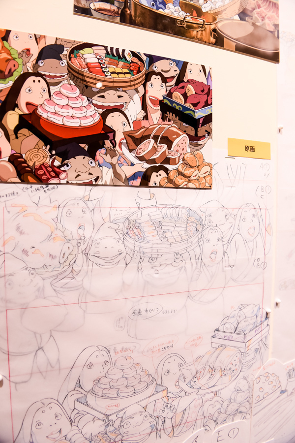 三鷹の森ジブリ美術館の企画展示「食べるを描く。」ジブリ作品の“食事シーン”の制作資料や場面の再現展示｜写真9