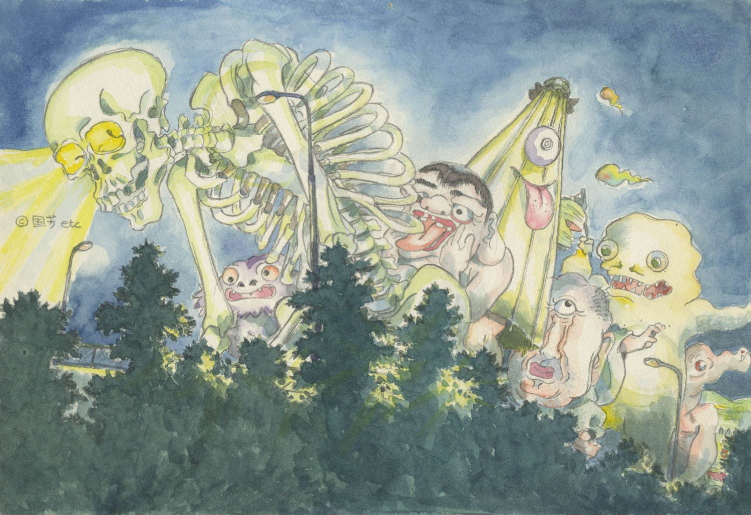 「平成狸合戦ぽんぽこ」イメージボード
© 1994 畑事務所・Studio Ghibli・NH