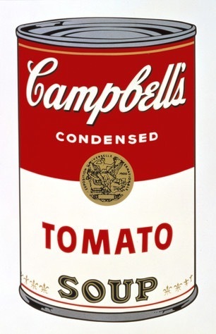 アンディ・ウォーホル《キャンベル・スープ缶 I：トマト》1968年 アンディ・ウォーホル美術館蔵
紙にスクリーンプリント 88.9×58.4cm