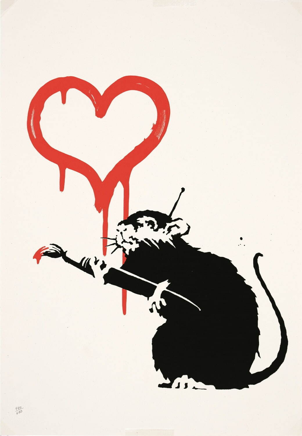 バンクシー《ラヴ・ラット》 <i width="1040" height="1500">Love Rat</i> 2004年 個人蔵