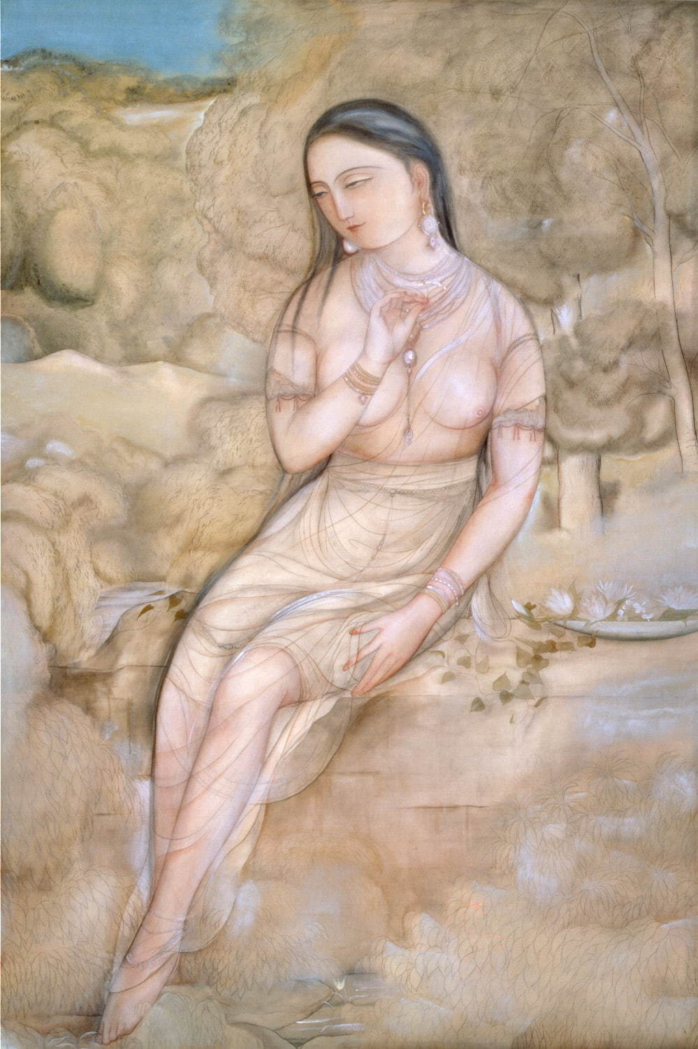 村上華岳《裸婦図》1920(大正9)年、絹本・彩色、山種美術館