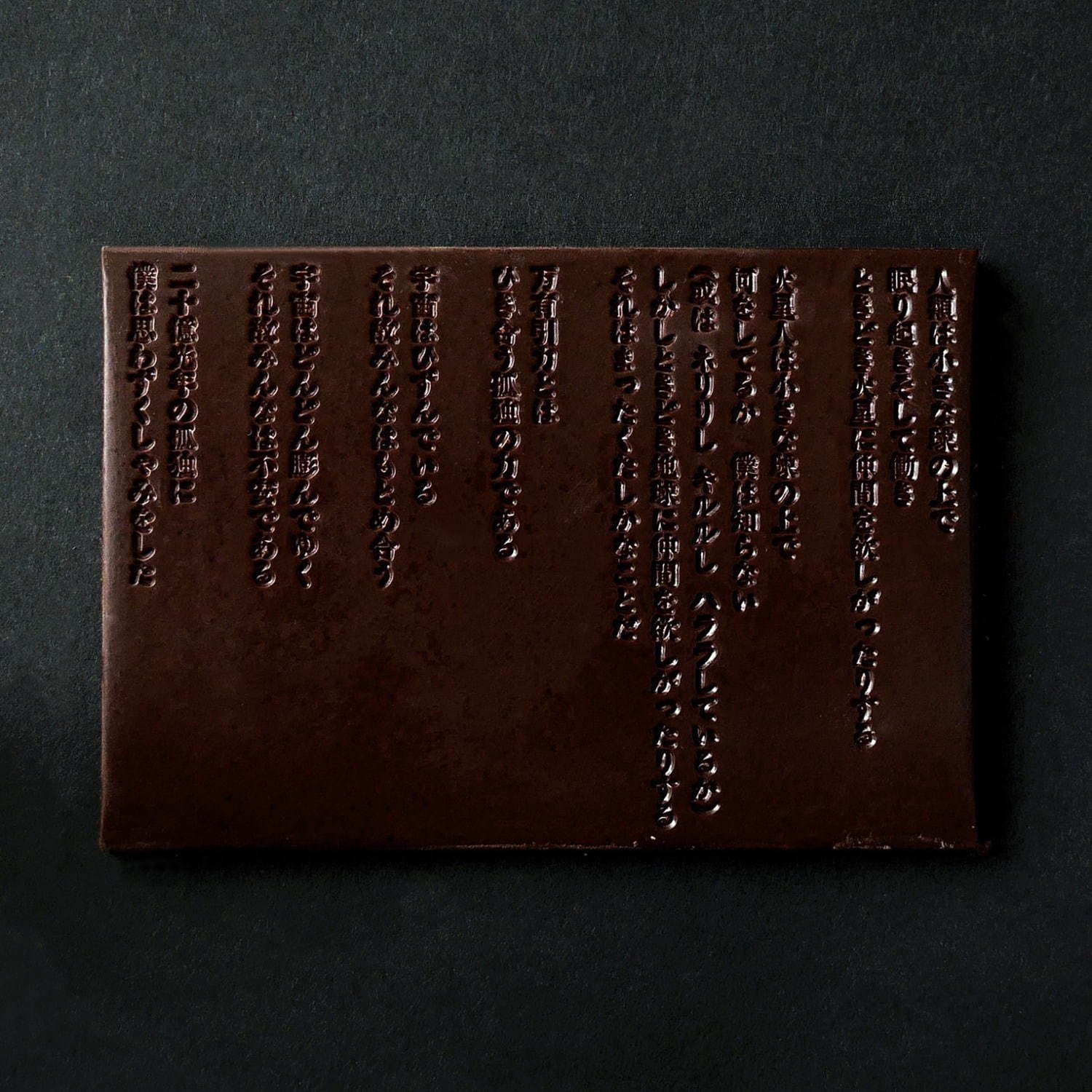 谷川俊太郎の“詩”を味わうチョコレート、第2弾は「二十億光年の孤独」｜写真3