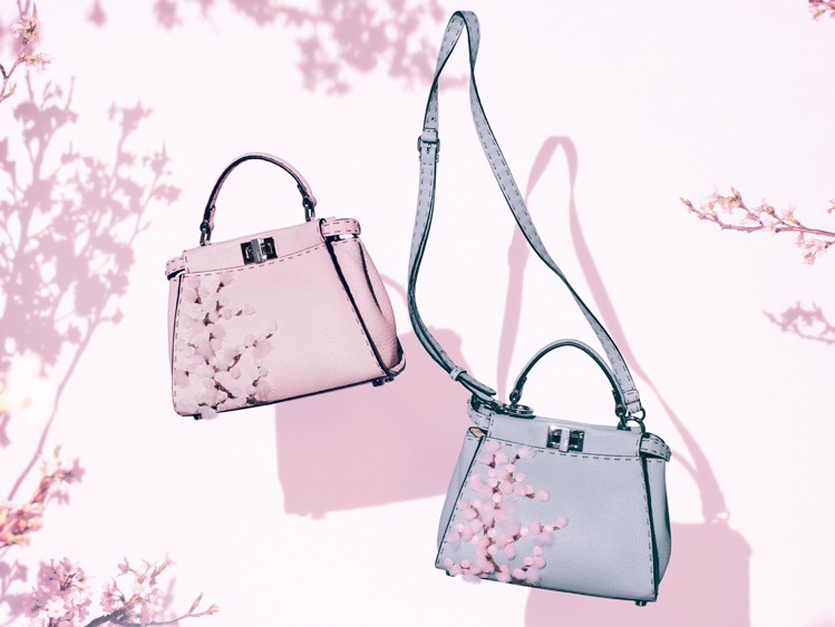 フェンディ「ピーカブー」に“桜”モチーフの限定バッグ