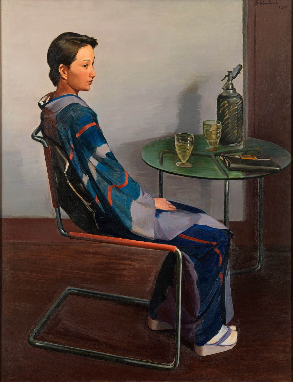 新海覚雄《椅子に倚る女》1937年 東京都現代美術館蔵