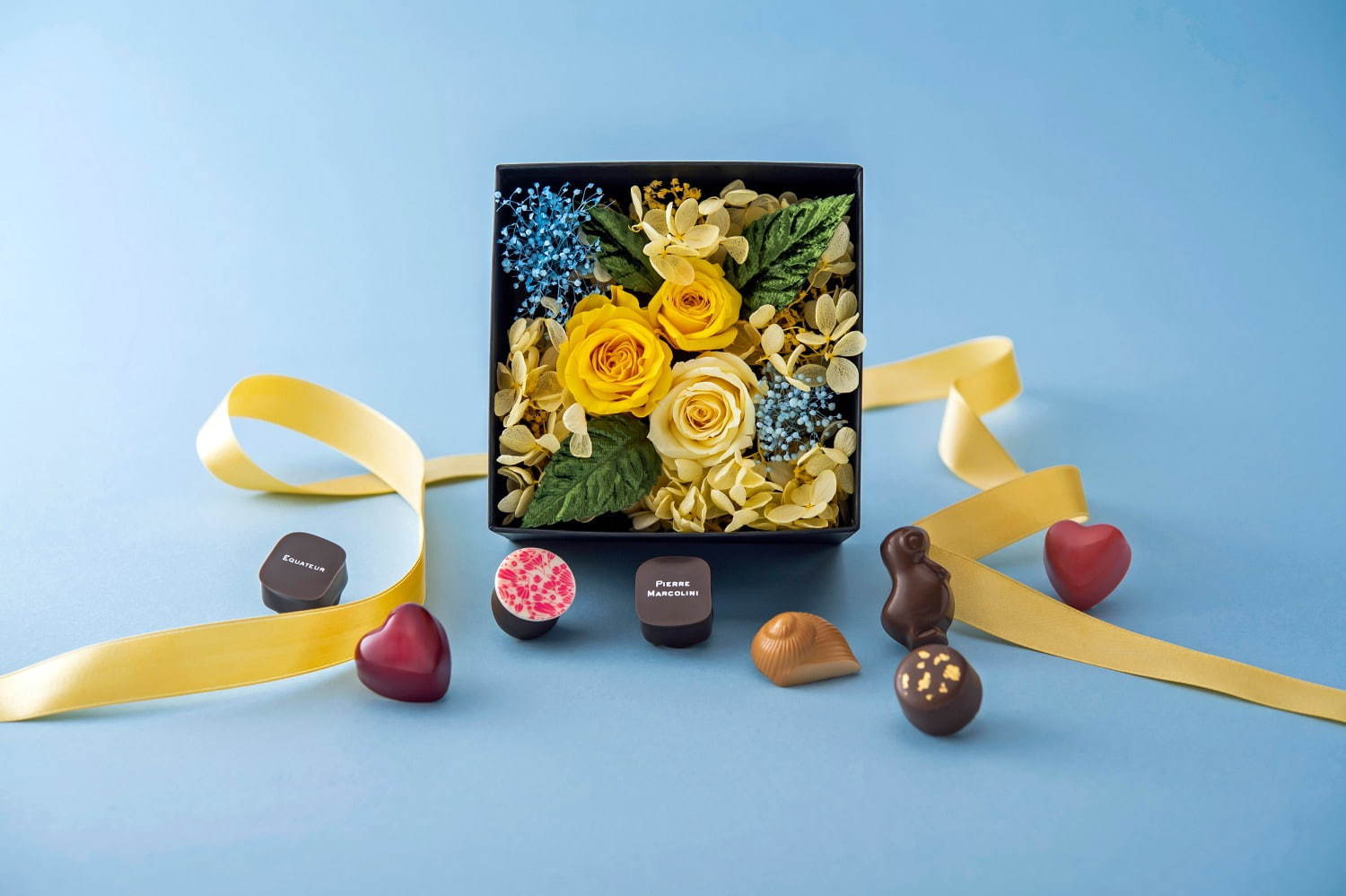 ピエール マルコリーニのチョコレート＋バラの花の“父の日”セット