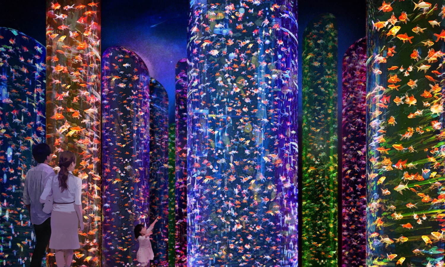 「アートアクアリウム美術館」東京・日本橋に誕生、過去最大30,000匹超の金魚が泳ぐアート空間｜写真76