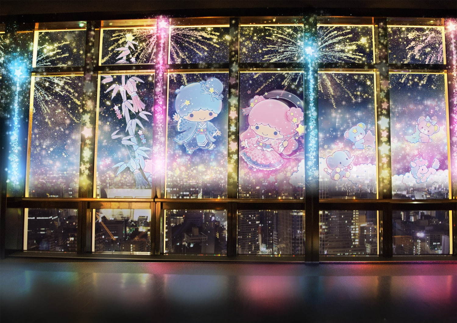 東京タワー×サンリオのキキ＆ララ、“夏を旅する”プロジェクションマッピング上映＆コラボカフェも｜写真1
