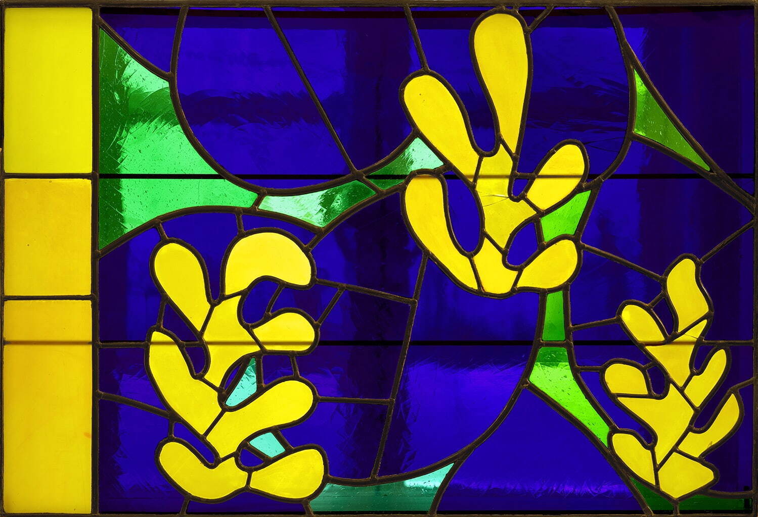 アンリ・マティス 《ステンドグラス、「生命の木」のための習作》
1950年 ステンドグラス ニース市マティス美術館蔵
©Succession H. Matisse Photo: François Fernandez