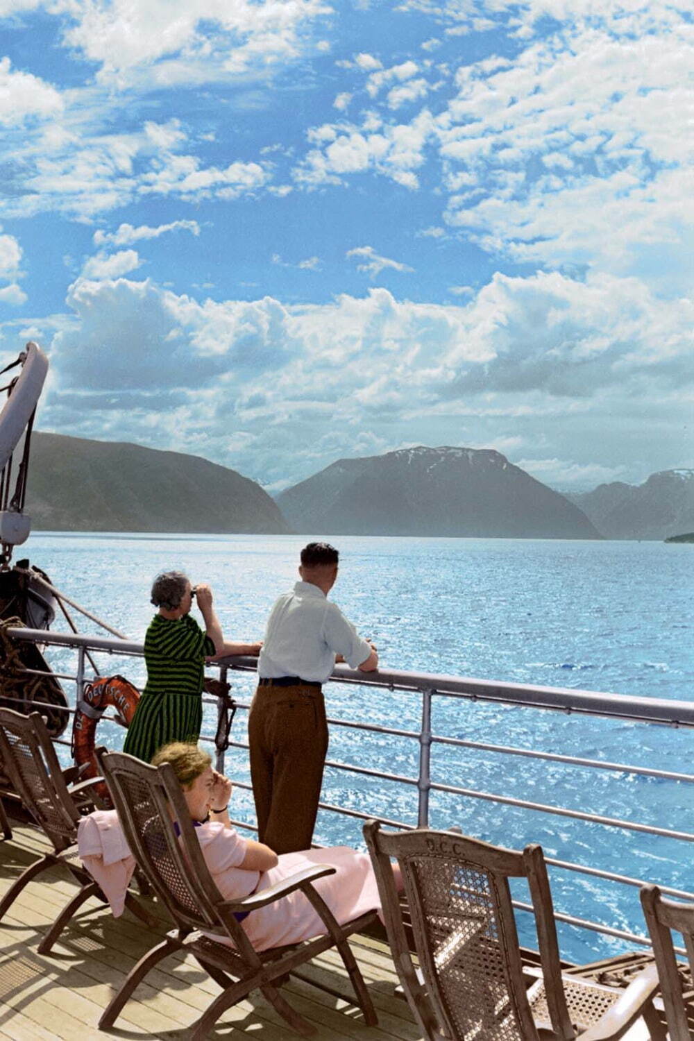 Cruise in the Norwegian fjords, 1930s.