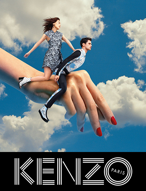 KENZO(ケンゾー)2013-14秋冬の広告で、菊地凛子が標本に!?｜写真5