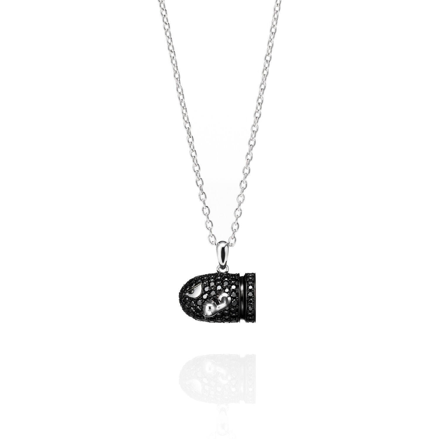 キラー ネックレス SILVER(SHINY+BLACK FINISH) ×CUBIC ZIRCONIA 40、45、50cm 107,800円