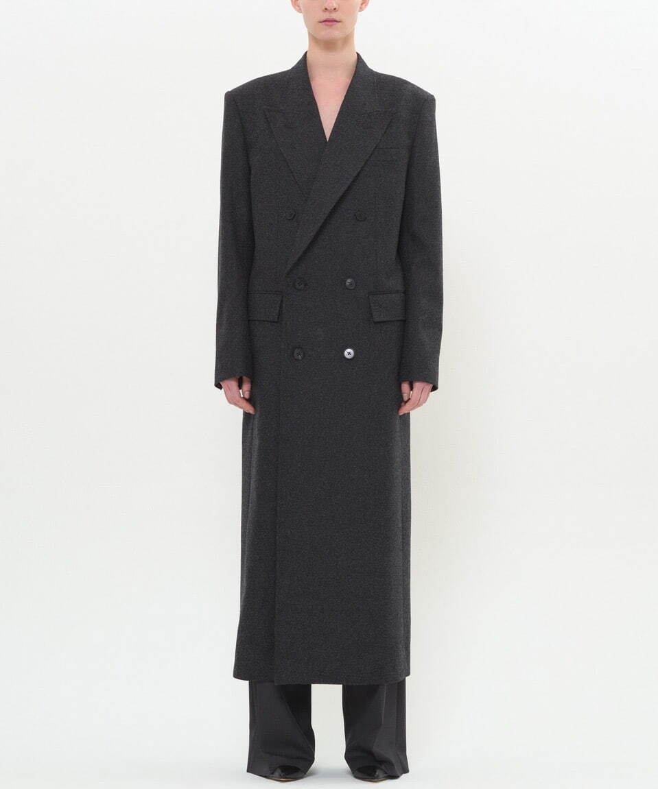 Maxi Double-Breasted Coat  Grey 119,000円