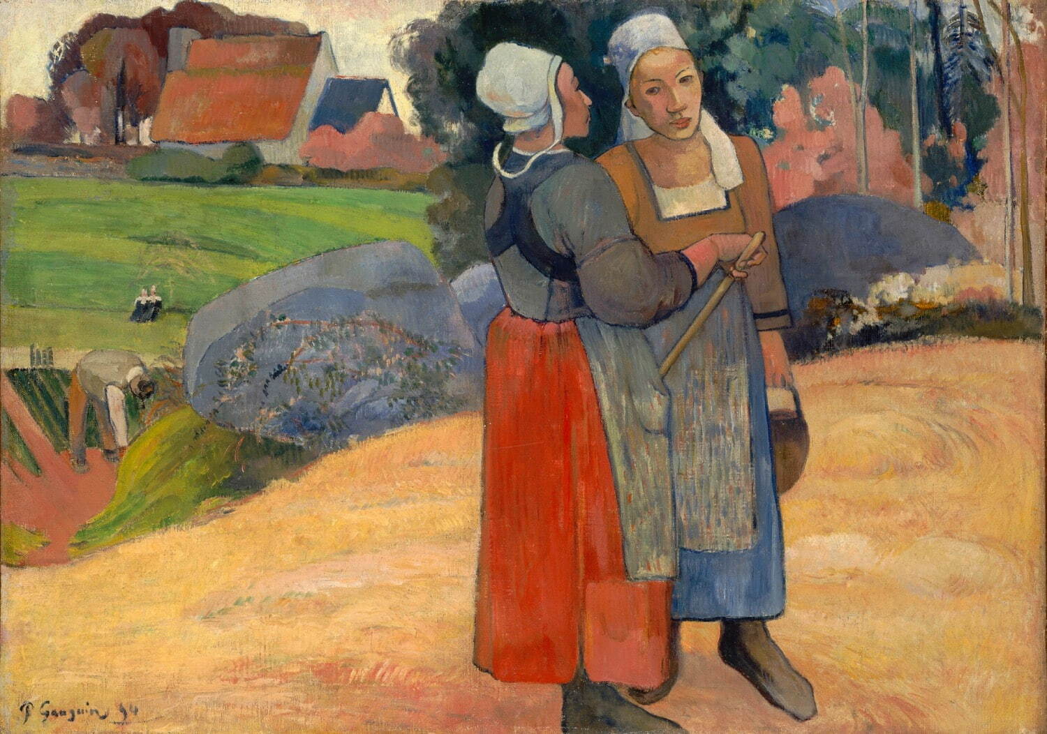 ポール・ゴーガン 《ブルターニュの農婦たち》 1894年 油彩／カンヴァス オルセー美術館(パリ)
©︎RMN-Grand Palais (musée d