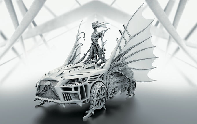 ソマルタ＆アンリアレイジがレクサスを大胆にデザイン - 車体が、羽のある生命体に変化！ | 写真