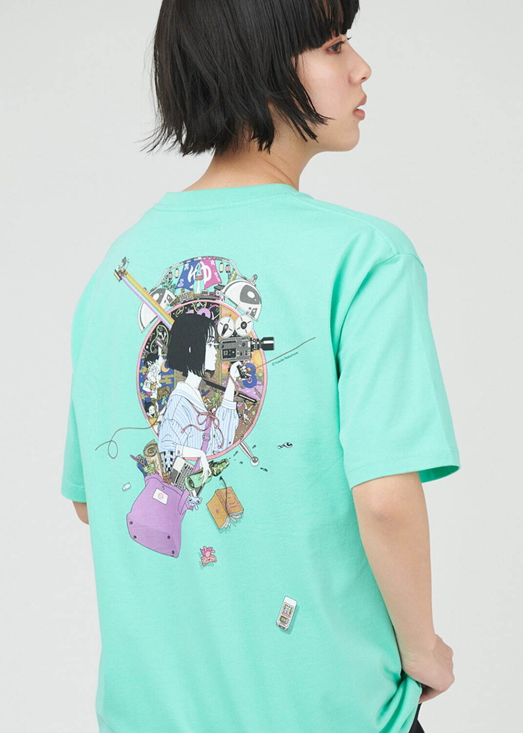 「四畳半タイムマシンブルース(中村佑介)｜Tシャツ」3,500円
