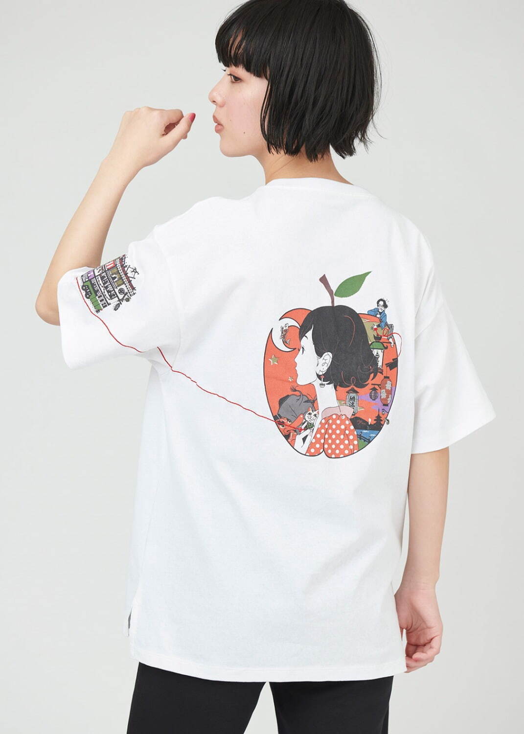 「夜は短し歩けよ乙女(中村佑介)｜ビッグシルエットTシャツ」4,500円