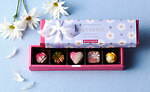 ヴィタメール春限定ショコラ、苺×ピスタチオの花型ショコラ＆ピンクのハート型チョコ｜写真1
