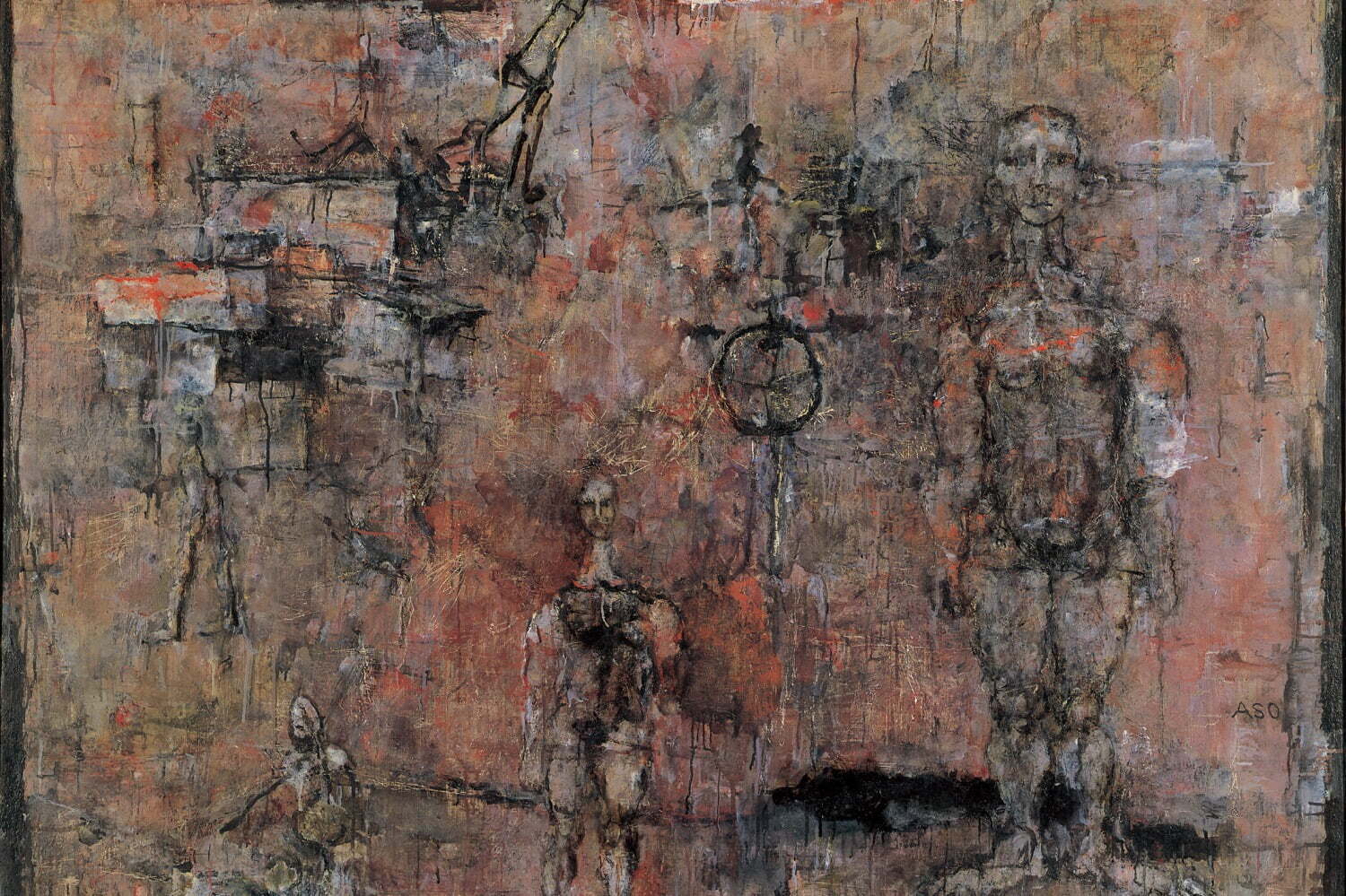 画家・麻生三郎の展覧会が世田谷美術館で - 三軒茶屋時代に着目、人間を鋭く見つめた代表作を展示