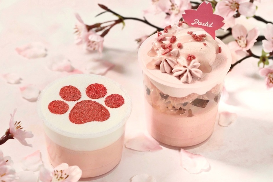 パステル春限定「さくら咲くプリン」桜ホイップ＆“とろ～り”葛