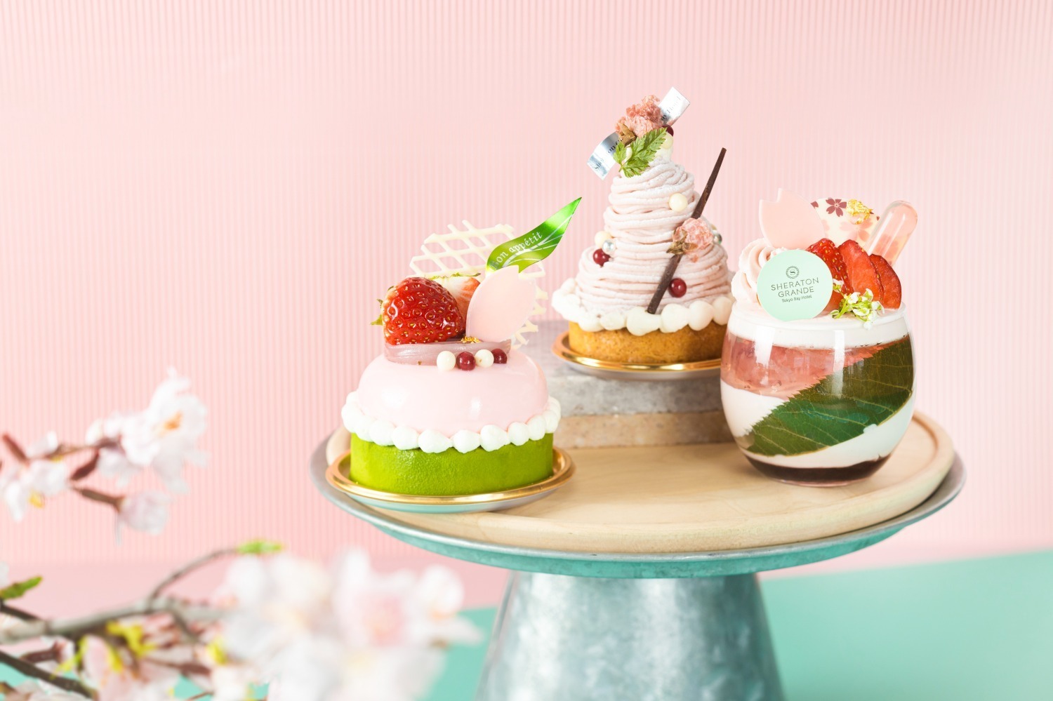 羊羹｜シェラトン・グランデ・トーキョーベイ・ホテルの桜スイーツ、“桜×抹茶”ムースケーキなど