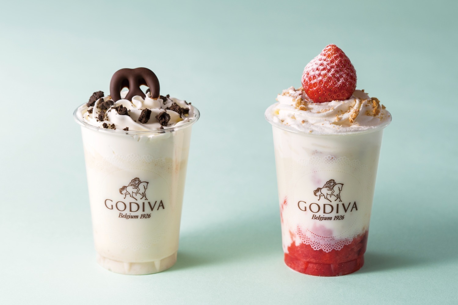 ゴディバ×Kiri初コラボ“チーズケーキ”のようなデザートドリンク、苺ショートケーキ風ドリンクも